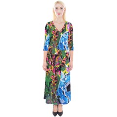 Dscf1611 - Lady In Kimono And Tulip Tree Quarter Sleeve Wrap Maxi Dress by bestdesignintheworld