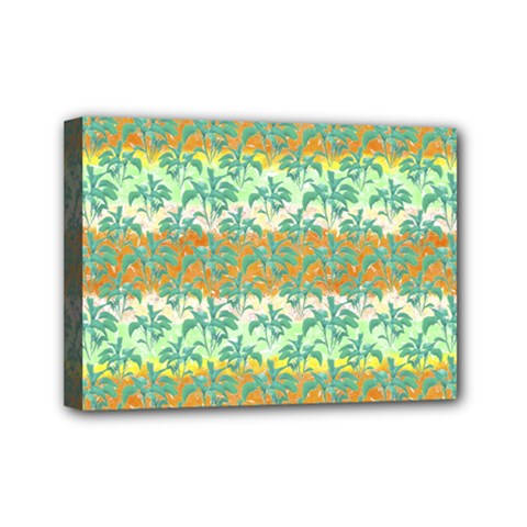 Colorful Tropical Print Pattern Mini Canvas 7  X 5  by dflcprints