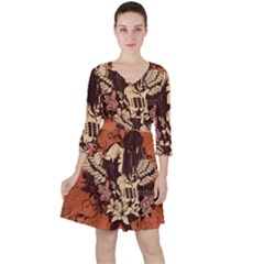 Rock Music Moves Me Ruffle Dress by Sapixe