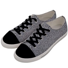 Water Glass Pattern Drops Wet Men s Low Top Canvas Sneakers by Sapixe