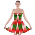 Christmas Geometric Background Strapless Bra Top Dress View1