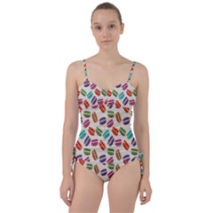 Macaron Macaroon Stylized Macaron Sweetheart Tankini Set by Sapixe