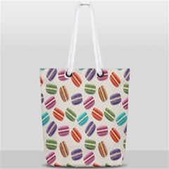 Macaron Macaroon Stylized Macaron Full Print Rope Handle Tote (small) by Sapixe