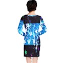 Star Abstract Background Pattern Long Sleeve Nightdress View2