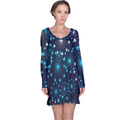 Wallpaper Background Abstract Long Sleeve Nightdress by Sapixe