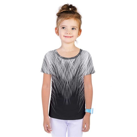 Feather Graphic Design Background Kids  One Piece Tee by Sapixe