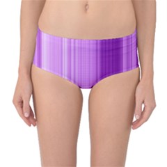 Background Texture Pattern Purple Mid-waist Bikini Bottoms by Sapixe