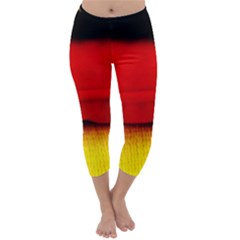 Colors And Fabrics 7 Capri Winter Leggings  by bestdesignintheworld