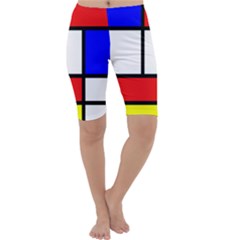 Piet Mondrian Mondriaan Style Cropped Leggings  by yoursparklingshop