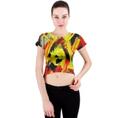 Fish And Bread1/1 Crew Neck Crop Top by bestdesignintheworld