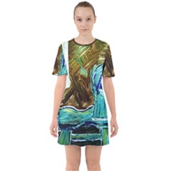 Horsey Toy Sixties Short Sleeve Mini Dress by bestdesignintheworld