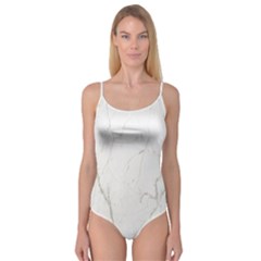 White Marble Tiles Rock Stone Statues Camisole Leotard  by Simbadda