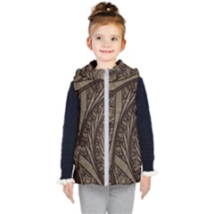 Abstract Pattern Graphics Kid s Hooded Puffer Vest by Simbadda