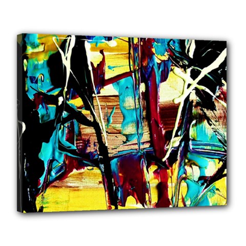 Dance Of Oil Towers 4 Canvas 20  X 16  by bestdesignintheworld