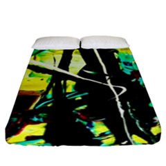 Dance Of Oil Towers 5 Fitted Sheet (king Size) by bestdesignintheworld