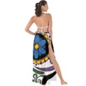 Cranium Sugar Skull Maxi Chiffon Tie-Up Sarong View2