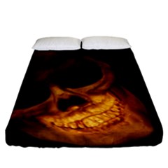 Laughing Skull Fitted Sheet (california King Size) by StarvingArtisan