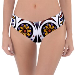 Sugar Skull Reversible Classic Bikini Bottoms by StarvingArtisan