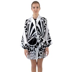 Tribal Sugar Skull Long Sleeve Kimono Robe by StarvingArtisan