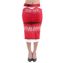 Oooooh Lips Midi Pencil Skirt by StarvingArtisan