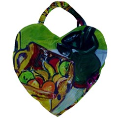 Still Life With A Pigy Bank Giant Heart Shaped Tote by bestdesignintheworld