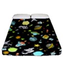 Space Pattern Fitted Sheet (Queen Size) View1