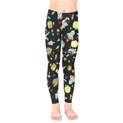 Space Pattern Kids  Legging by Valentinaart