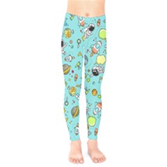 Space Pattern Kids  Legging by Valentinaart