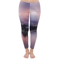 Sunset Melbourne Yarra River Classic Winter Leggings by Simbadda