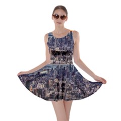 New York Skyline Architecture Nyc Skater Dress by Simbadda