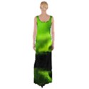 Aurora Borealis Northern Lights Sky Maxi Thigh Split Dress View2