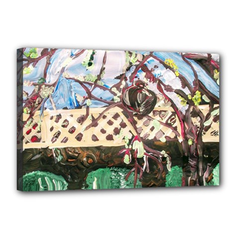 Blooming Tree 2 Canvas 18  X 12  by bestdesignintheworld