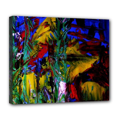 Night At The Foot Of Fudziama 1 Deluxe Canvas 24  X 20   by bestdesignintheworld