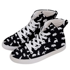 Dinosaurs Pattern Men s Hi-top Skate Sneakers by Valentinaart