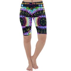 Social Media Rave Leggings Cropped Leggings  by TheExistenceOfNeon2018