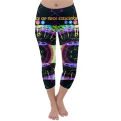 Social Media Rave Leggings Capri Winter Leggings  by TheExistenceOfNeon2018