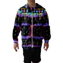 Social Media Rave Leggings Hooded Windbreaker (kids) by TheExistenceOfNeon2018