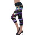 Social Media Rave Leggings Lightweight Velour Capri Leggings  View3