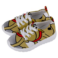 Dog Brown Spots Black Cartoon Kids  Lightweight Sports Shoes by Nexatart