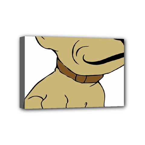 Dog Cute Sitting Puppy Pet Mini Canvas 6  X 4  by Nexatart