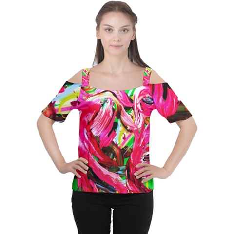 Flamingo   Child Of Dawn 5 Cutout Shoulder Tee by bestdesignintheworld