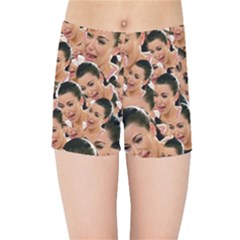 Crying Kim Kardashian Kids Sports Shorts by Valentinaart