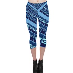 Mobile Phone Smartphone App Capri Leggings  by Sapixe