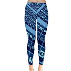 Mobile Phone Smartphone App Inside Out Leggings by Sapixe