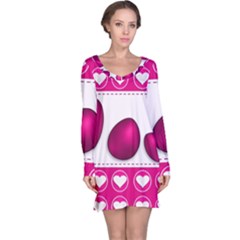 Love Celebration Easter Hearts Long Sleeve Nightdress by Sapixe