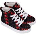 Background Texture Texture Hearts Kid s Hi-Top Skate Sneakers View3