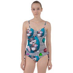 Illustration Celebration Easter Sweetheart Tankini Set by Sapixe