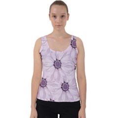 Background Desktop Flowers Lilac Velvet Tank Top by Sapixe