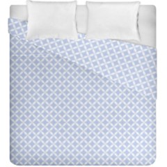 Alice Blue Hearts In An English Country Garden Duvet Cover Double Side (king Size) by PodArtist