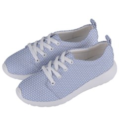 Alice Blue White Kisses In English Country Garden Women s Lightweight Sports Shoes by PodArtist